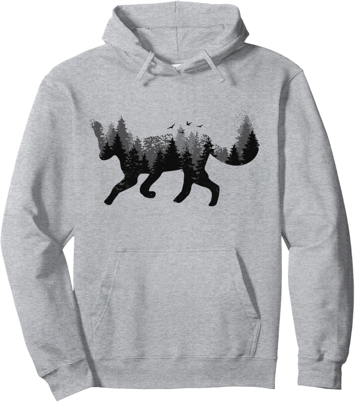 Fuchs Natur Wald Camping Wandern Jäger Outdoor Geschenk Pullover Hoodie