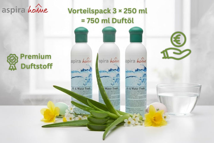 Aspira Home Duftstoff mit Aloe Vera - Duftöl für Wasserstaubsauger/Staubsauger mit Wasserfiter und A