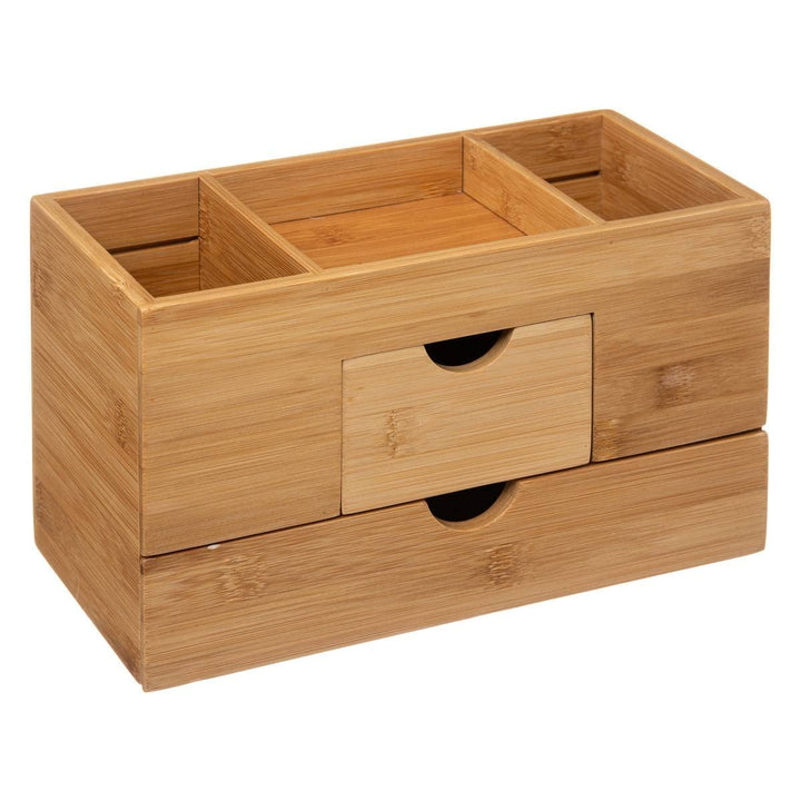 5 five simply smart 5five - organizer mit 2 schubladen und 3 fächern aus bambus