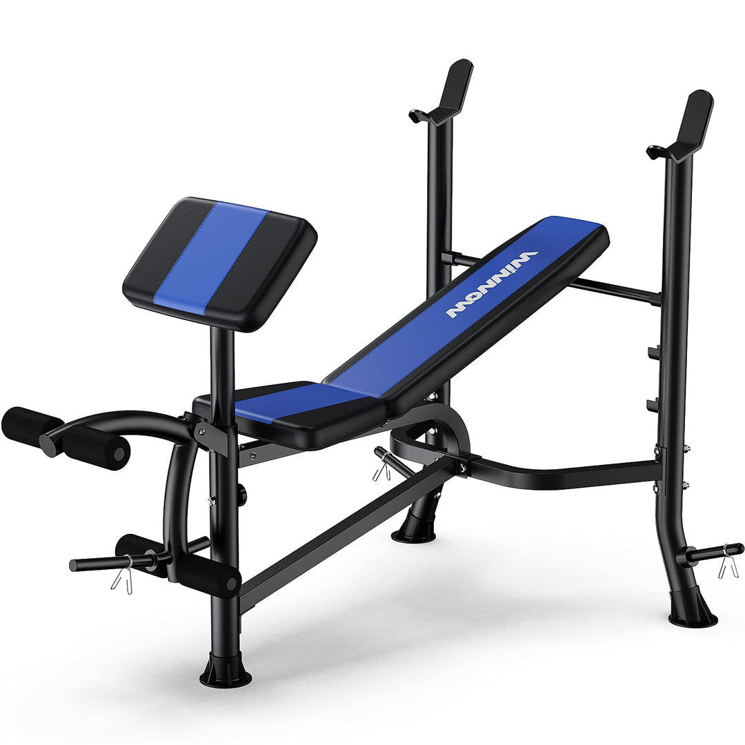 WINNOW Verstellbare Hantelbank mit Beinstrecker und Preacher Curl Heimtraining Fitnessstudio Gewicht