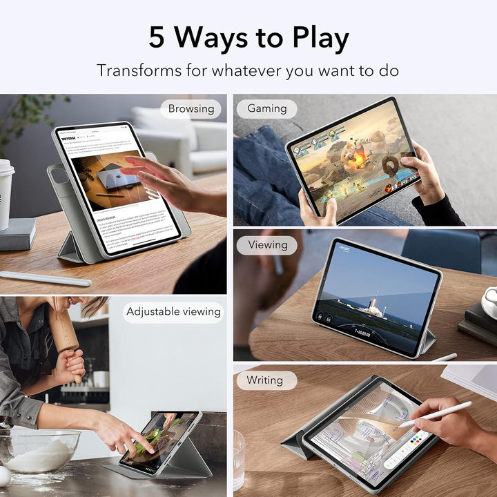 ESR für iPad Pro 11 Hülle Hybrid, iPad 11 Pro Hülle (2022/2021) mit Pencil Halter, Abnehmbare Magnet