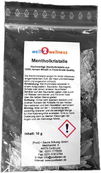 Sauna Aufgusskübel Saunakübel Kiefernholz 4,0 ltr. mit Einsatz + Schöpfkelle Plus 10g Mentholkristal