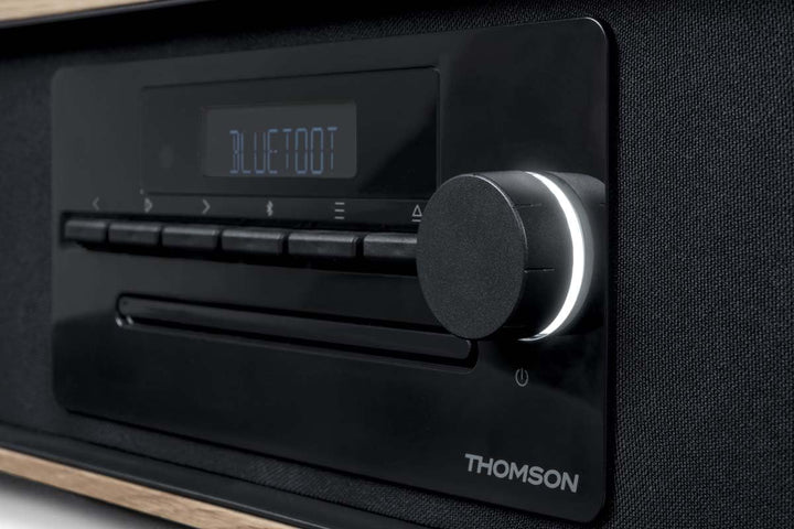 Bluetooth-Mikrosystem THOMSON Schwarz FM/CD/MP3/USB/Induktionsradio, 60 W, Equalizer, Fernbedienung,