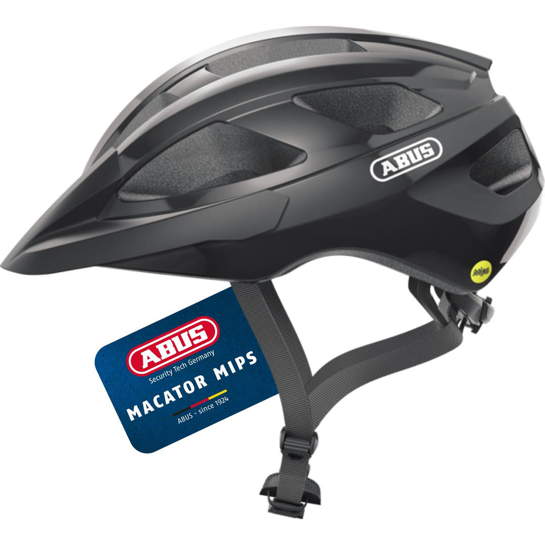 ABUS Rennradhelm Macator MIPS - Fahrradhelm für Einsteiger mit Schirm - geeignet für Zopfträger/-inn