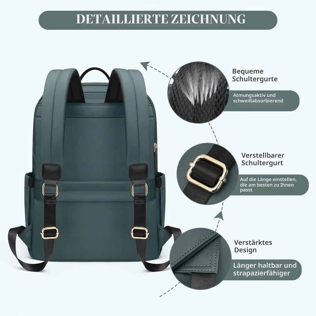 GOLF SUPAGS Laptop Rucksack für Damen Casual Daypack für Arbeit Reisen College Schulrucksack Handtas