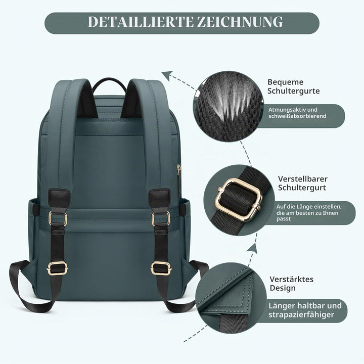 GOLF SUPAGS Laptop Rucksack für Damen Casual Daypack für Arbeit Reisen College Schulrucksack Handtas