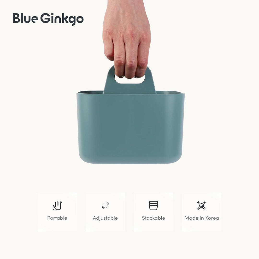 BLUE GINKGO Stapelbarer Organizer-Caddy – Tragbare Aufbewahrung aus Korea für Bad, Büro, Bastel- ode