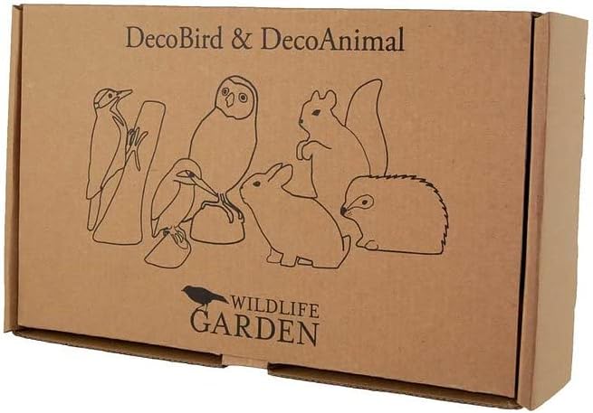 WILDLIFEGARDEN Wildlife Garden WG461 DecoBird Hohltaube - Handgeschnitzter Dekorative Vogel aus Holz