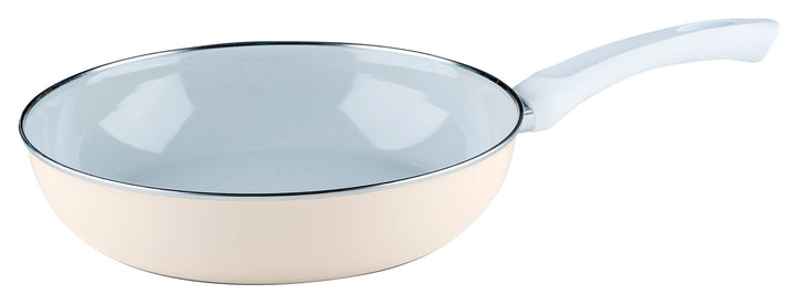 Riess, 0057-011, Emaille Pfanne extra stark, NOUVELLE-AVORIO EXTRA STARK, Durchmessser 28 cm, Höhe 6