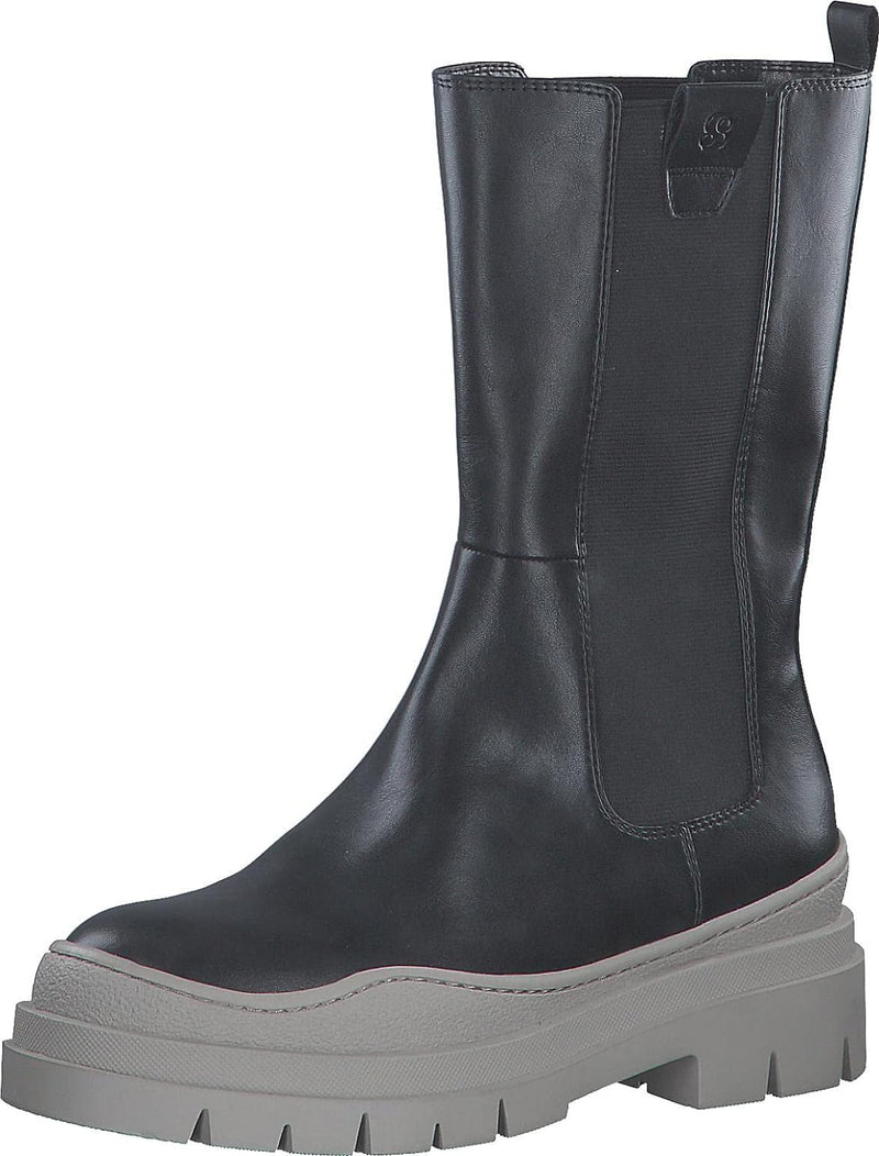 s.Oliver Damen 5-5-25432-29 Chelsea-Stiefel 37 EU Black Lt Grey, 37 EU Black Lt Grey