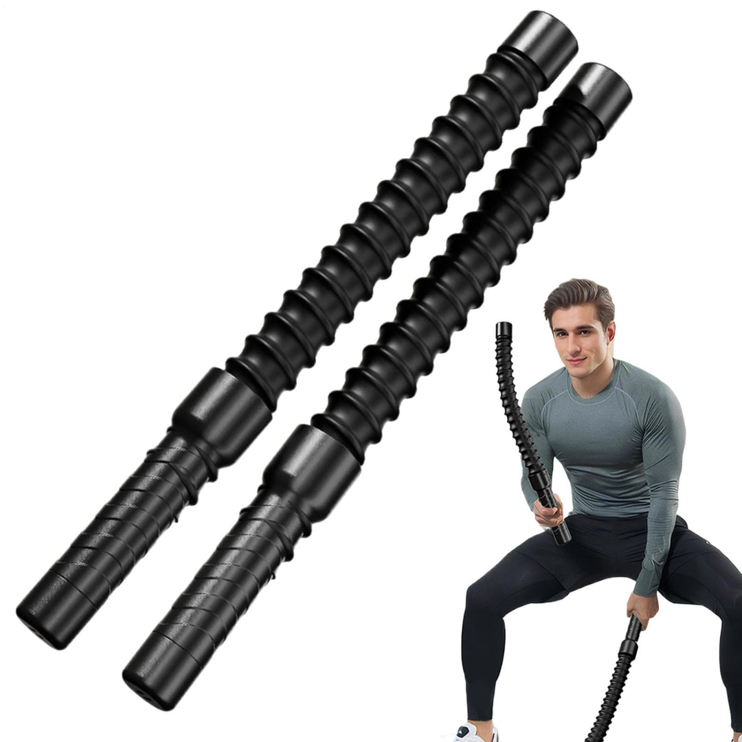 Battle Rope, 2pcs Seillose Kampfseile, Seilfreie Schlachtseile, Professionelles Tragbares Schwarzes