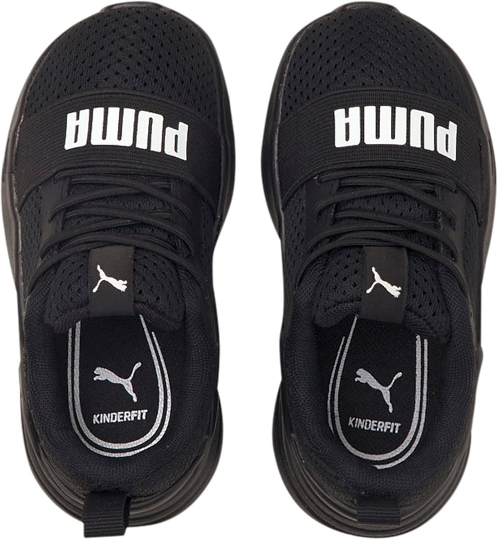 PUMA Unisex Baby Wired Run Ac InfSneaker 20 EU Puma Black Puma White, 20 EU Puma Black Puma White
