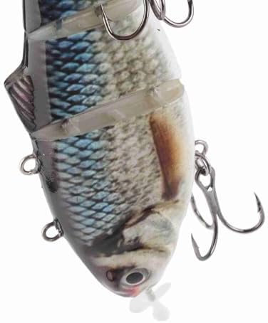 LED Angelköder, USB Wiederaufladbar, Elektronischer Swimbait-Hartköder, Mehrgliedrig, für Barsch, Fo