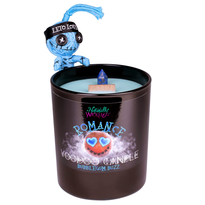Naturally Wicked Voodoo Romantik Kerze | Inc Voodoo Puppe & Kristallstab | Vegane Kristallzauberkerz