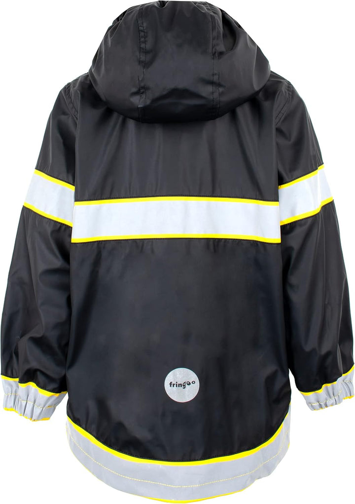 Fringoo - Regenmantel für Kinder - Dinosaurier-Design -Wasserdichte Jacke für Kinder - Mehrfarbige D