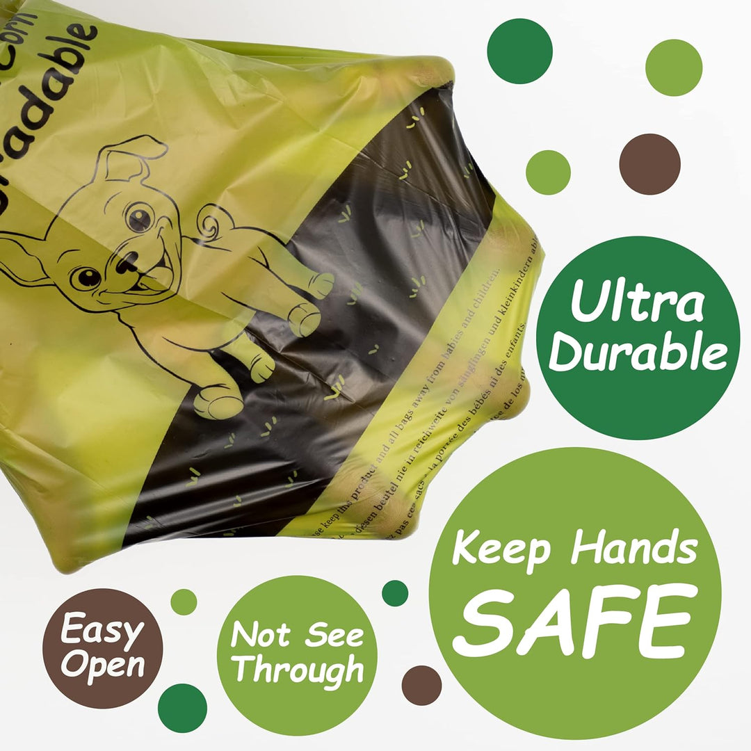 Greener Walker Hundekotbeutel biologisch abbaubare-540 Stück,extra gross,dick und stark,100% tropfsi