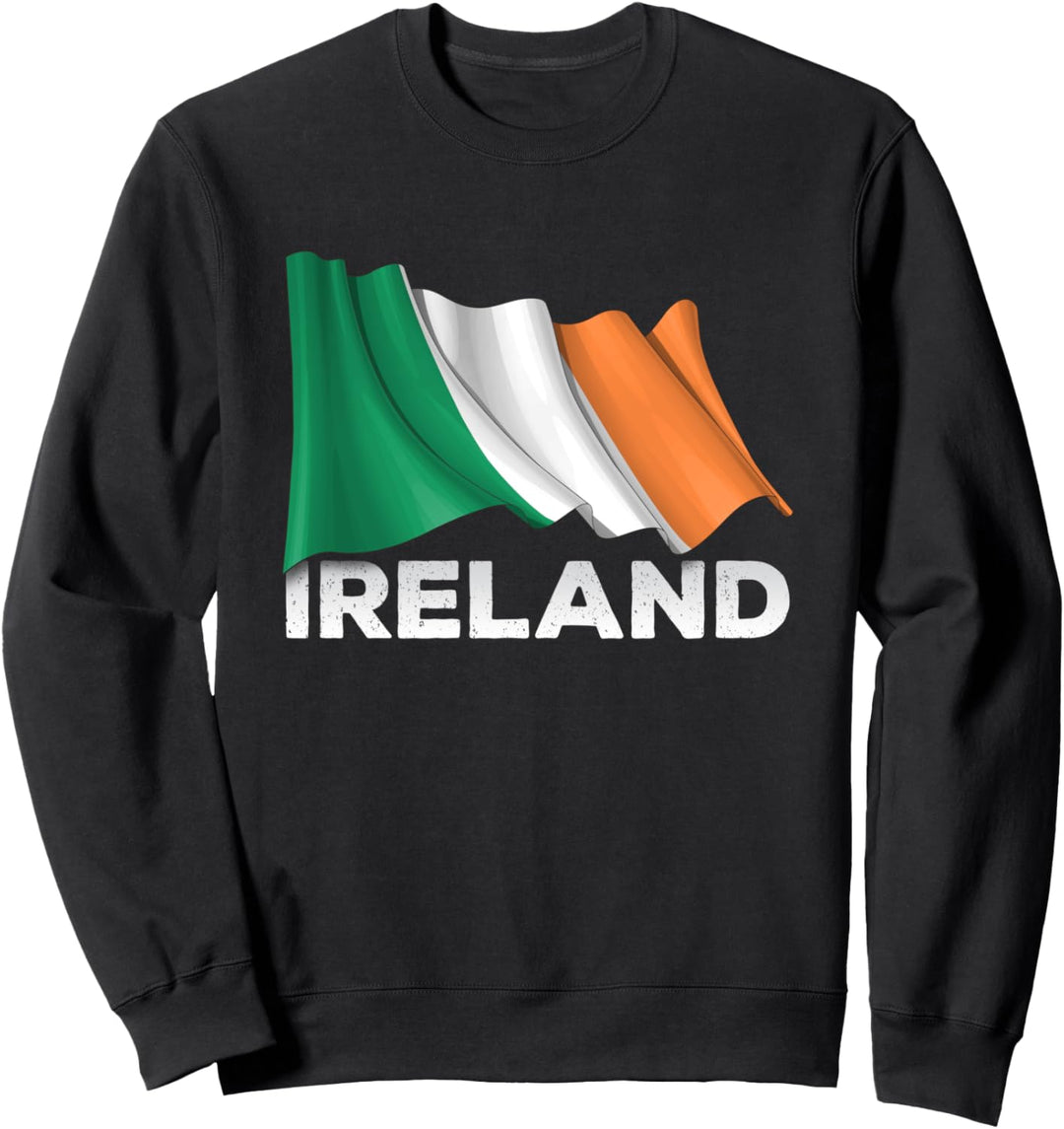 Irland Country Shirt - Winkende irische Flagge Sweatshirt