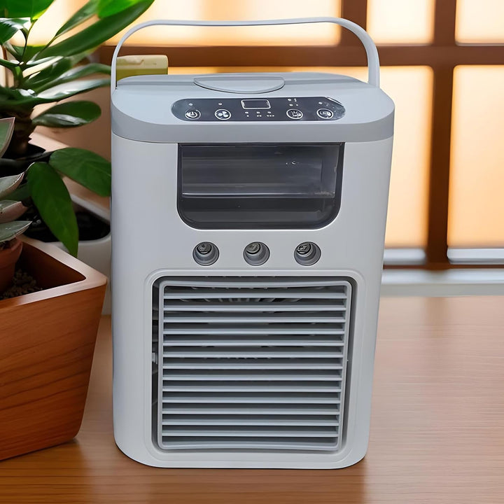 Ventilator Mit Luftkühlung,Tragbarer Luftkühl Ventilator Mit Nebelsprühfunktion | Tisch Luftbefeucht