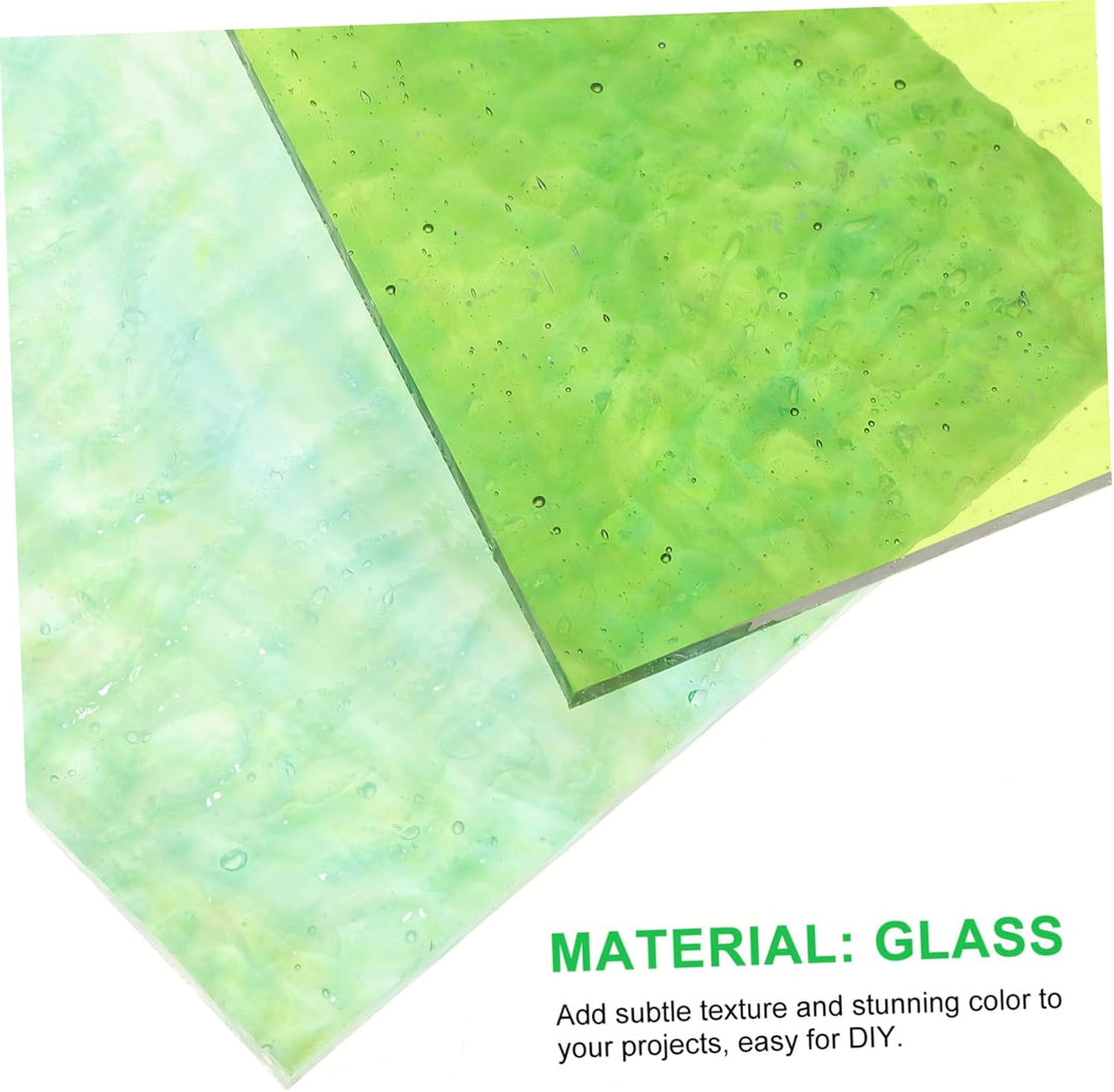 Angoily Farbige Glasscheiben 4 Stücke Bunt Glasscheiben Mosaikglas Buntglas Versorgung Flammensammlu