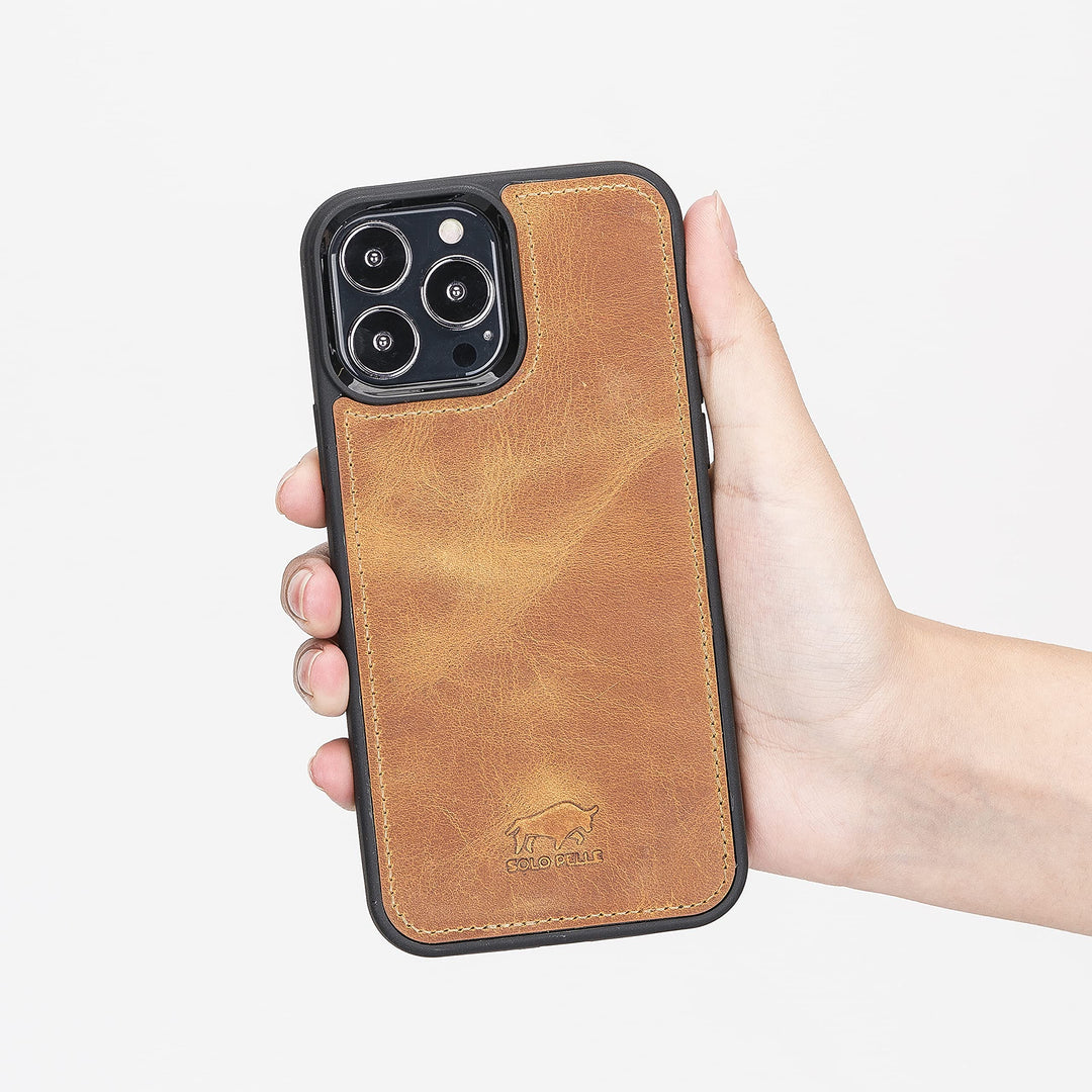 Solo Pelle Lederhülle für das iPhone 13 Pro Max in 6.7 Zoll Stanford Case Leder Hülle Ledertasche Ba