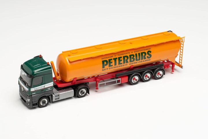 herpa 313810 Mercedes-Benz Actros Streamspace Silo-Sattelzug „Peterburs Modell Auto, Miniaturmodelle