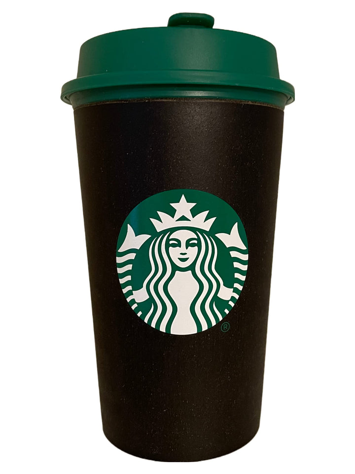 STARBUCKS Schwarze recycelte Kaffeetasse, 354 ml hoch