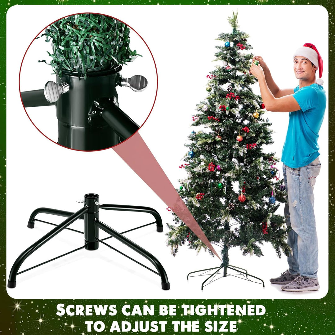 Namalu Faltbarer Weihnachtsbaumständer Weihnachtsbaum Halter Künstlicher Baumersatzständer aus Metal