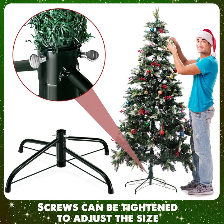 Namalu Faltbarer Weihnachtsbaumständer Weihnachtsbaum Halter Künstlicher Baumersatzständer aus Metal