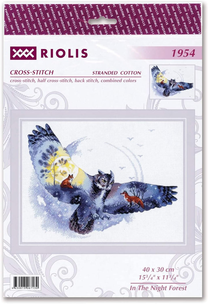 Riolis 1954 Kreuzstich Set Zählmuster, Baumwolle, mehrfarbig, 40x30cm