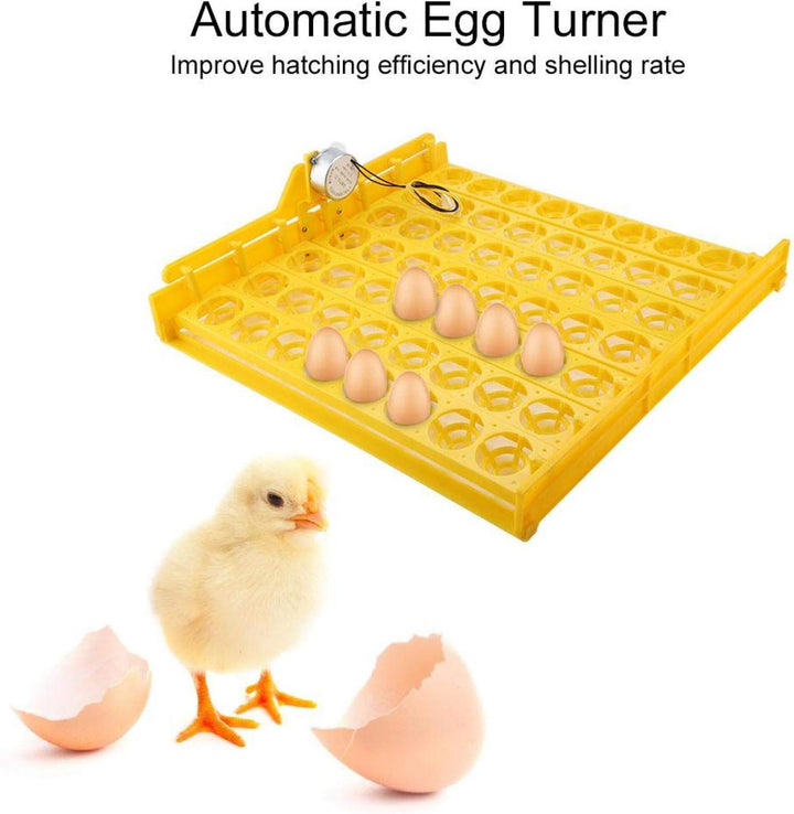 Zerodis Eggs Incubator Turning Tray Tool, 56 Eier Automatische Wachtelwender Tray zum Schlüpfen Huhn