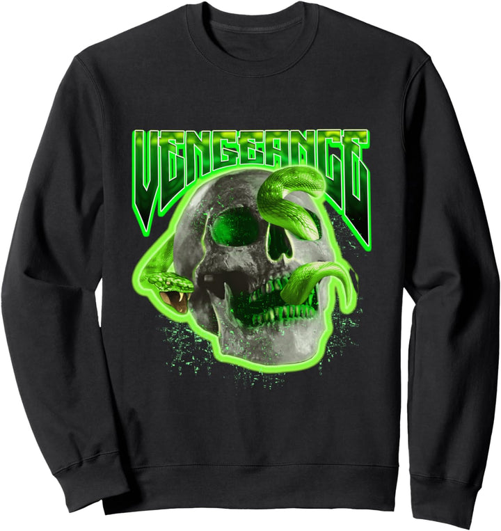 Die Rache Schädel Schlange - Sad Aesthetic Edgy Streetwear Sweatshirt