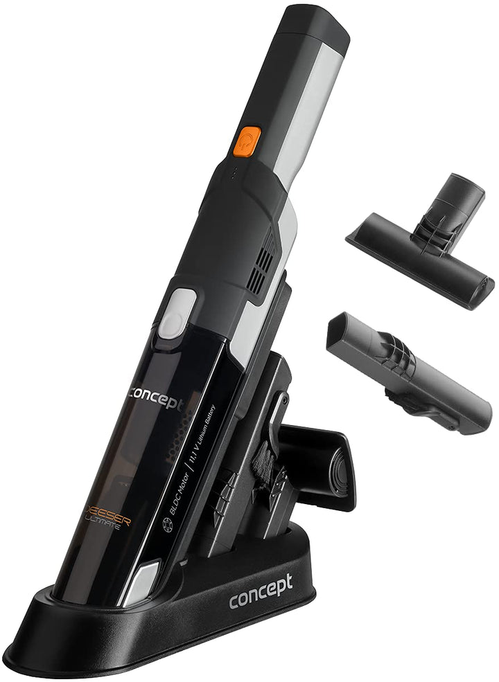 CONCEPT Hausgeräte, VP4410 11,1 V DEESER Ultimate Handstaubsauger, Plastic, grau + orange, 90 W, 0.2