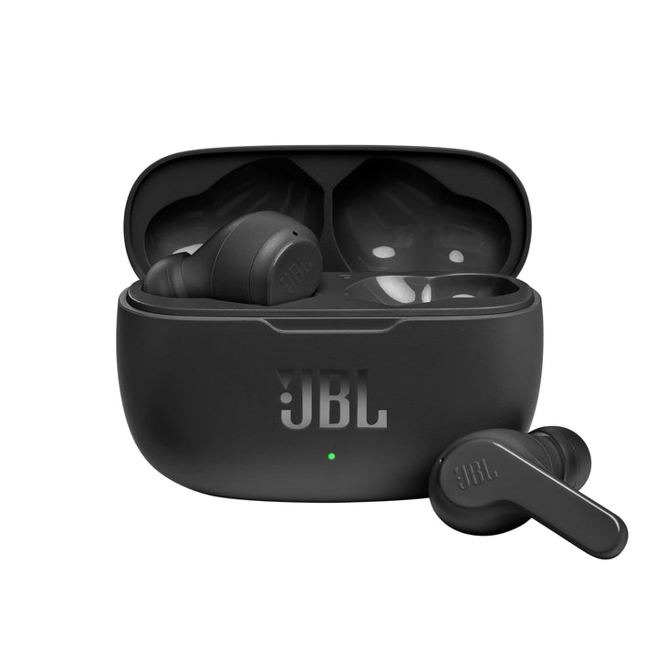 JBL Wave 200 TWS True-Wireless In-Ear Bluetooth-Kopfhörer in Schwarz – Kabellose Ohrhörer mit integr