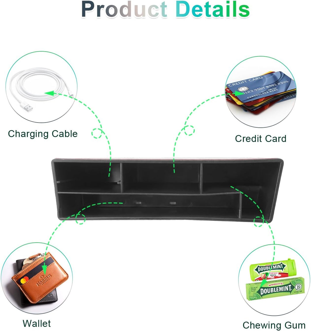 GAFAT Skod-a Kodiaq Karoq 2017-2022 2023 Armlehne Mittelkonsole Aufbewahrungsbox, Karoq Organizer Tr