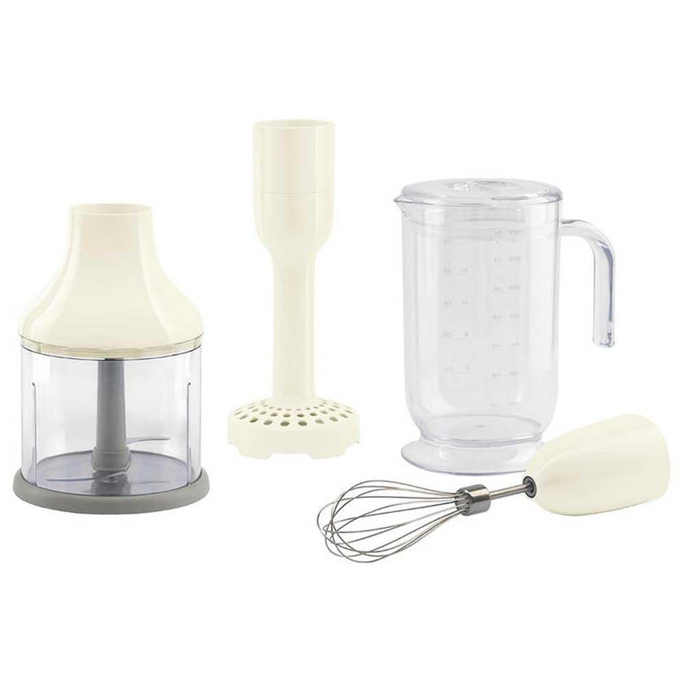 Smeg HBAC11CR Hand Blender Set of 4 Cream, Creme