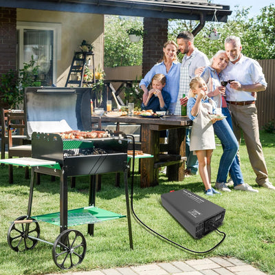 DATOUBOSS Wechselrichter 1500W Reiner Sinus 12V auf 230V Spannungswandler Spitzenleistung 3000W mit
