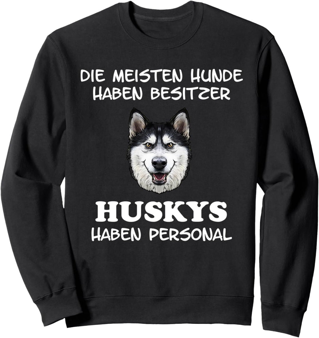 Sibirischer Husky Hunderasse Hund Damen Herren Personal Sweatshirt