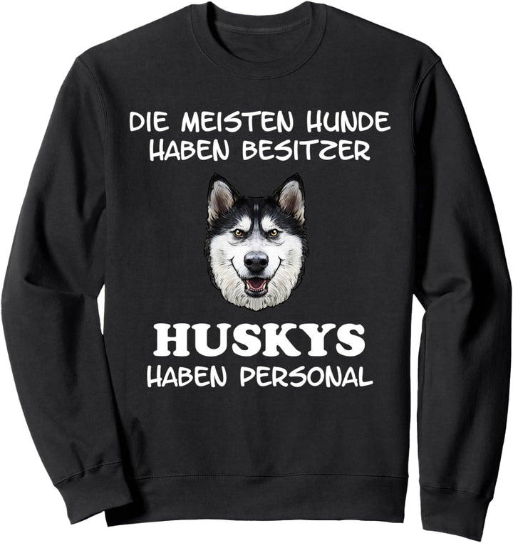 Sibirischer Husky Hunderasse Hund Damen Herren Personal Sweatshirt