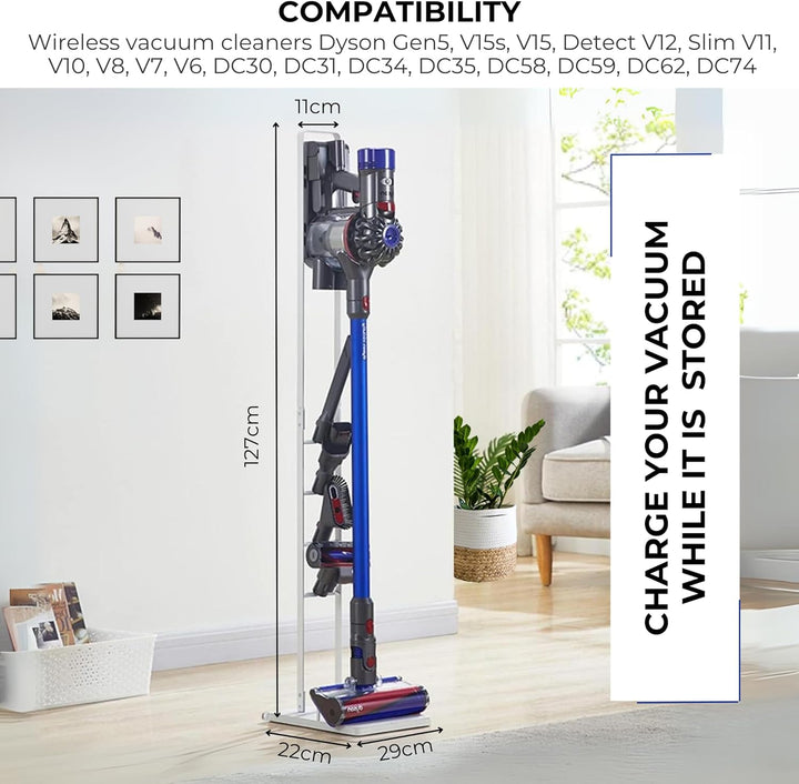 Staubsaugerhalter Kompatibel Mit Dyson V15, V12, V11, V10, V8, V7, V6 – DC45, DC35, DC58, DC59, DC62