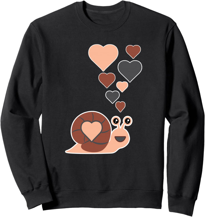 Niedliche Schnecke mit Herzen Sweatshirt