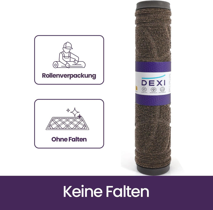 DEXI Fussmatte Aussen rutschfest 44×75 cm,Schmutzfangmatte Outdoor Waschbar,wetterfest Fussmatte aus