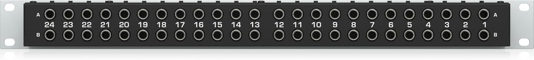 Behringer ULTRAPATCH PRO PX3000 Multifunktionales 48-Punkt 3-Mode Balanced Patchbay Single, Single