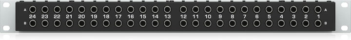 Behringer ULTRAPATCH PRO PX3000 Multifunktionales 48-Punkt 3-Mode Balanced Patchbay Single, Single