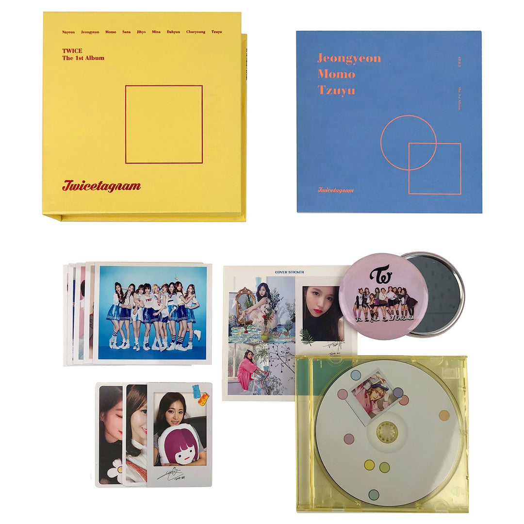 TWICE 1st Album - TWICETAGRAM [ B Ver. ] CD + Booklet + Cover Sticker + Photocards + Jewel Case + FR