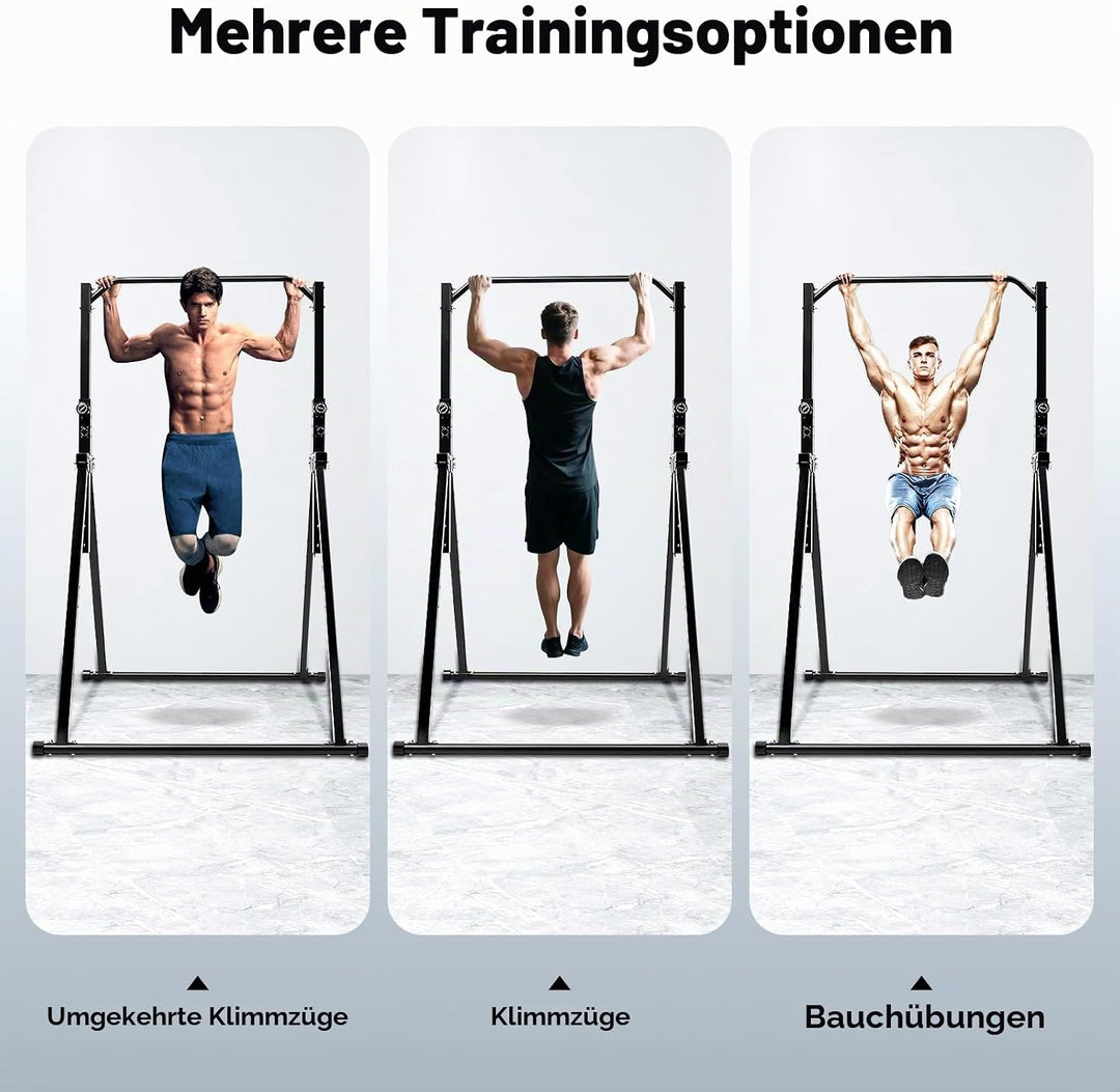 Verstellbare Klimmzugstange von 175 cm bis 230 cm für Bodybuilding, Calisthenics, Home Gym - Freiste