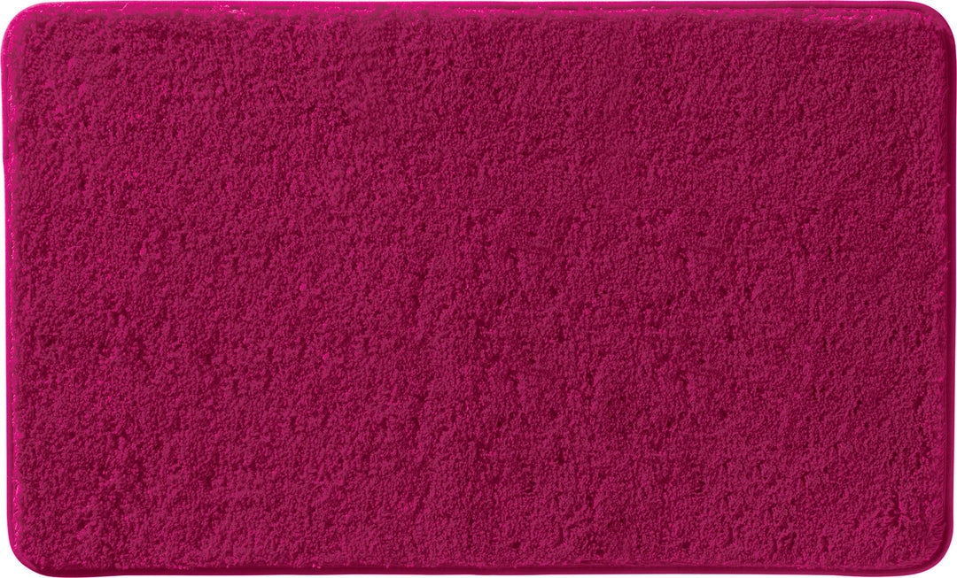 Erwin Müller Badematte, Badteppich, Badvorleger Rhodos Uni rutschhemmend Fuchsia Grösse 70x120 cm -