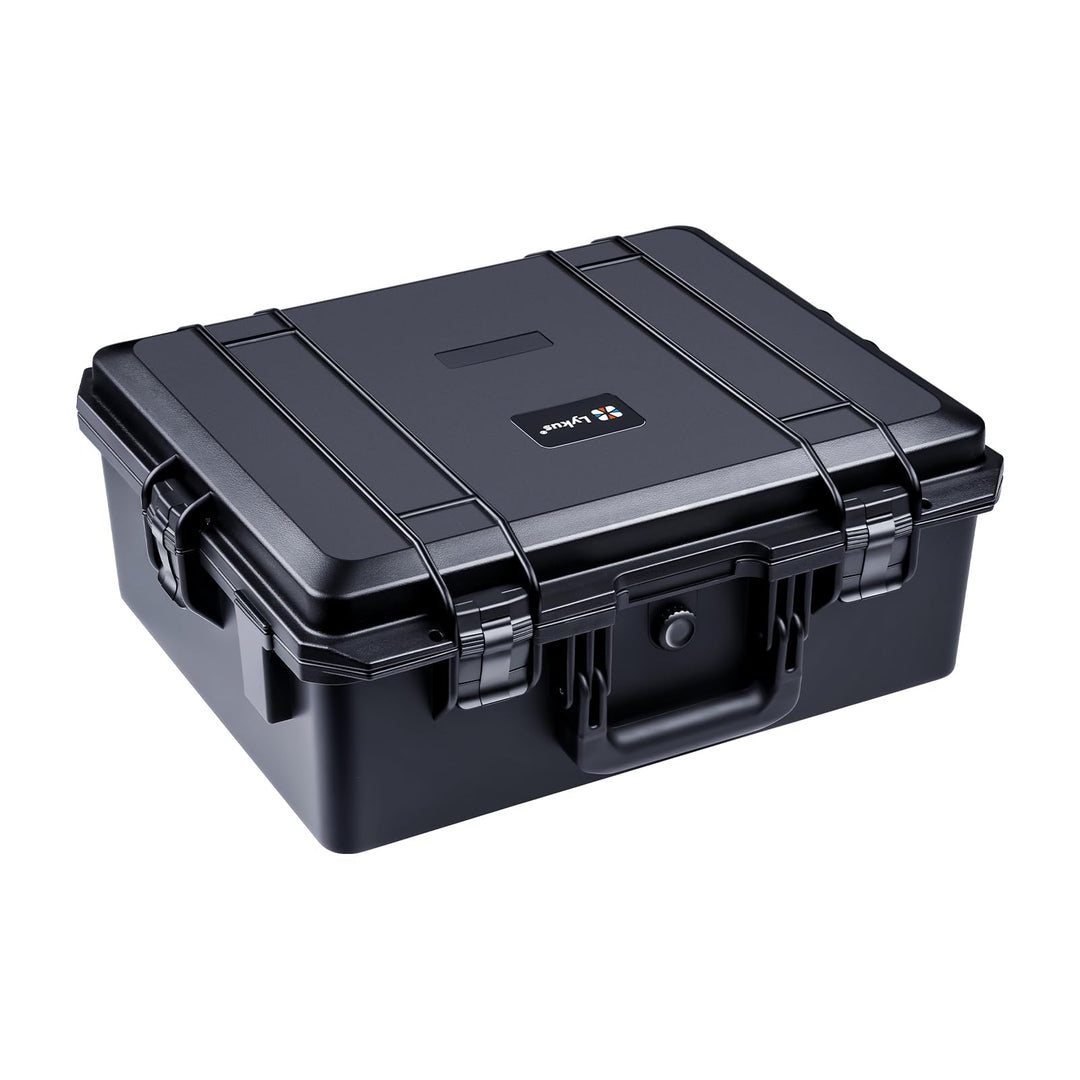 Lykus HC-5020 Grosser Wasserdicht Koffer mit Schaumstoff, Innenmass 50 x 40 x 21 cm, geeignet für el