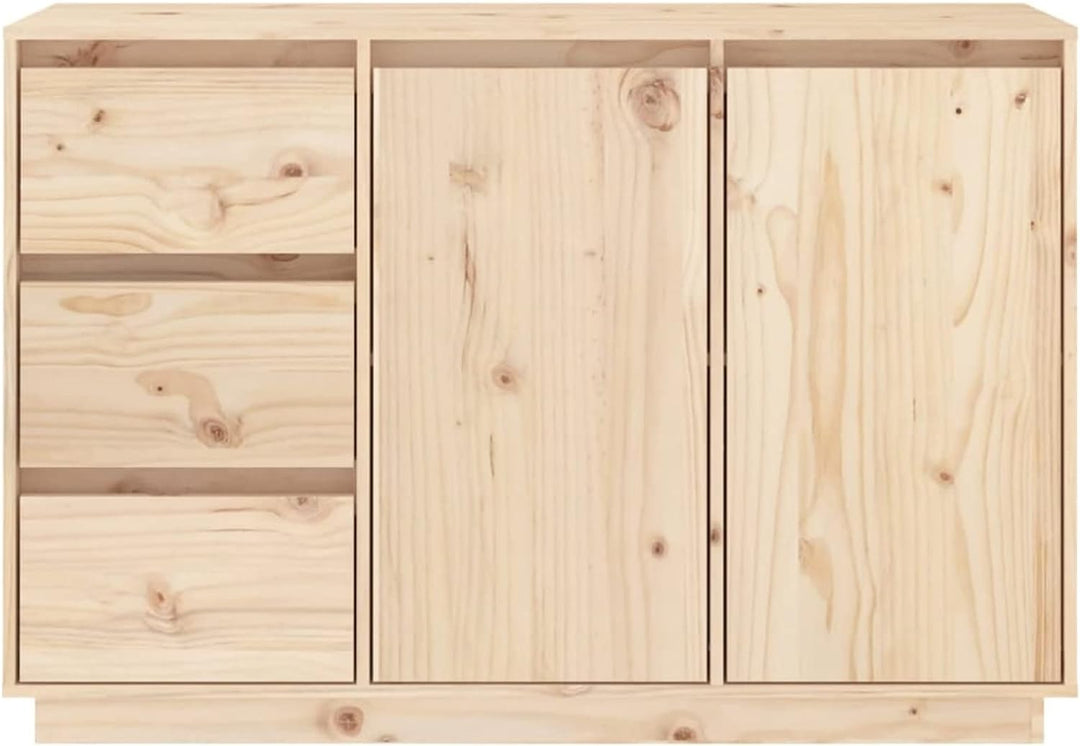 Gecheer Sideboard mit 2 Türen und 3 Schubladen Beistellschrank Flurschrank Kommode Standschrank Mehr