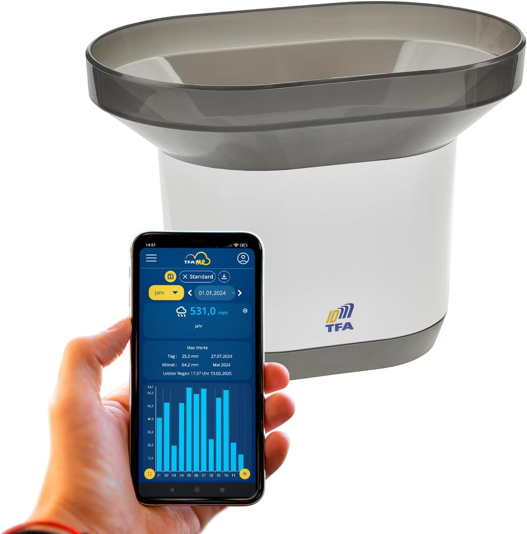 TFA Dostmann TFA-ID Funk-Regenmesser Ersatz-/Zusatzsender ID-A1, 30.3902.02, für Regemenge, für TFA.
