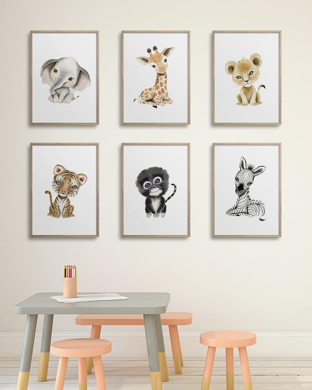 Hambient Poster Kinderzimmer - Bilder Babyzimmer Deko, Junge, Mädchen - Wandbilder, Kinderposter, De